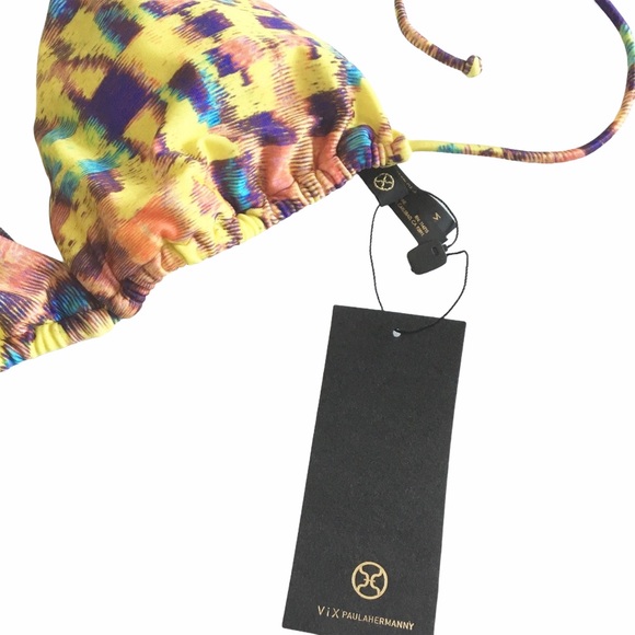 new last1 Vix ✦ Tri Bikini Top ✦ Watercolor Print - Picture 6 of 12